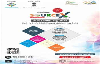 Mega RBSM - the 2nd edition of SOURCEX INDIA scheduled from 01-03 February 2024.